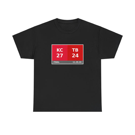 KC vs TB Scoreboard Tee 11.29.20