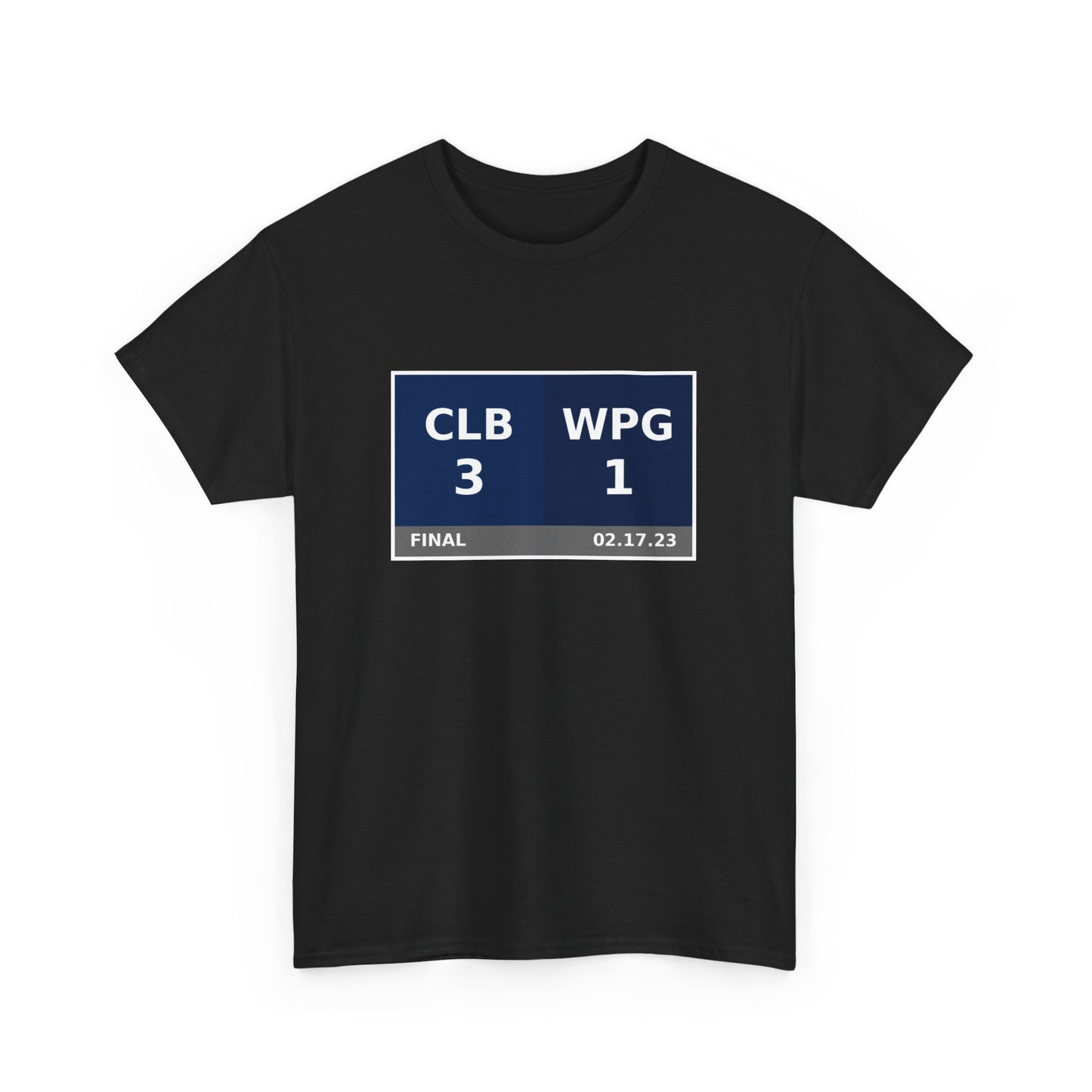 CLB vs WPG Scoreboard Tee 02.17.23