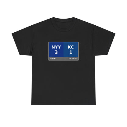 NYY vs KC Scoreboard Tee 10.10.24