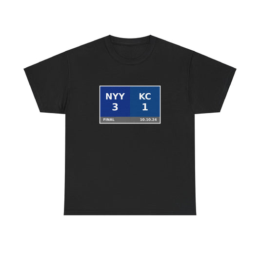 NYY vs KC Scoreboard Tee 10.10.24