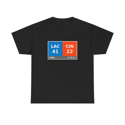 LAC vs CIN Scoreboard Tee 12.05.21