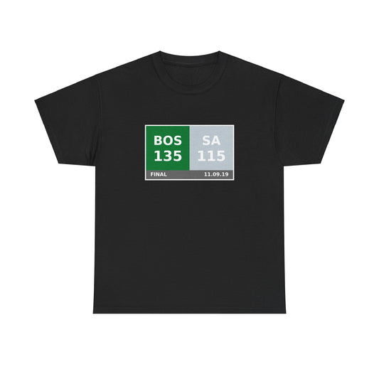 BOS vs SA Scoreboard Tee 11.09.19