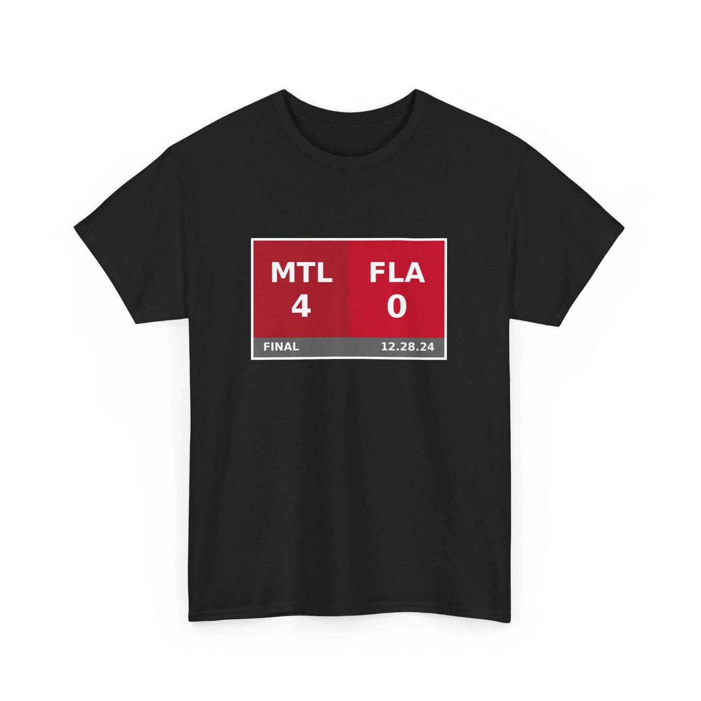 MTL vs FLA Scoreboard Tee 12.28.24