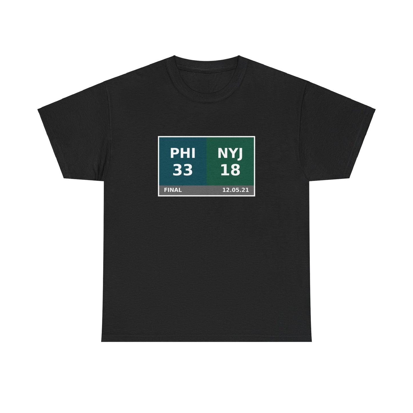 PHI vs NYJ Scoreboard Tee 12.05.21