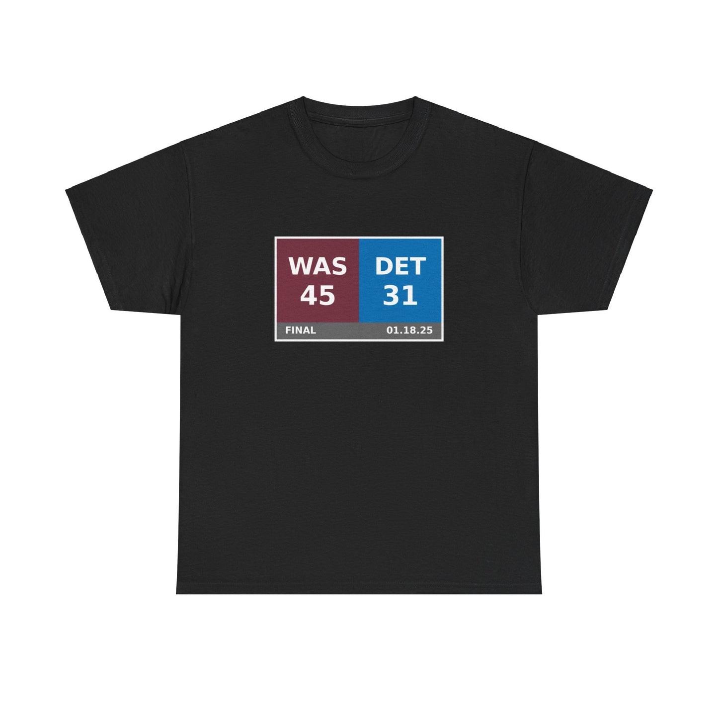 WAS vs DET Scoreboard Tee 01.18.25