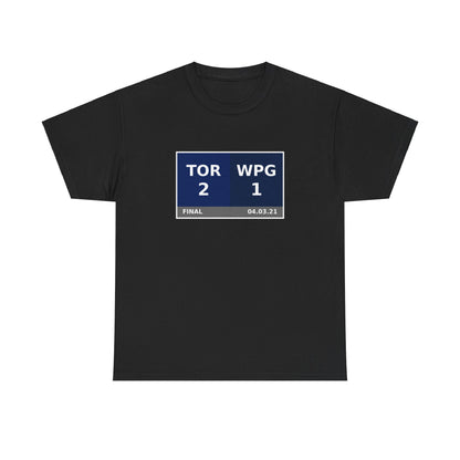 TOR vs WPG Scoreboard Tee 04.03.21