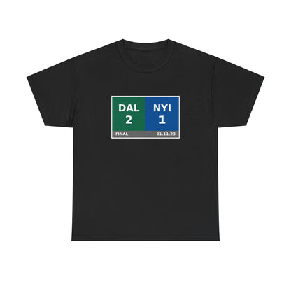 DAL vs NYI Scoreboard Tee 01.11.23