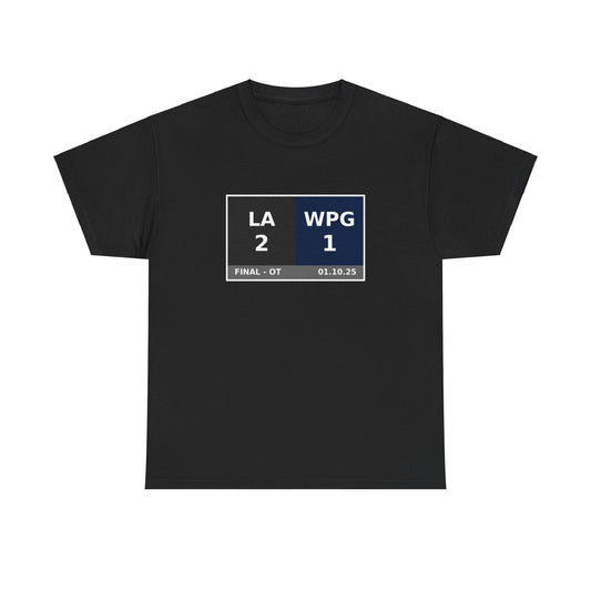 LA vs WPG Scoreboard Tee 01.10.25