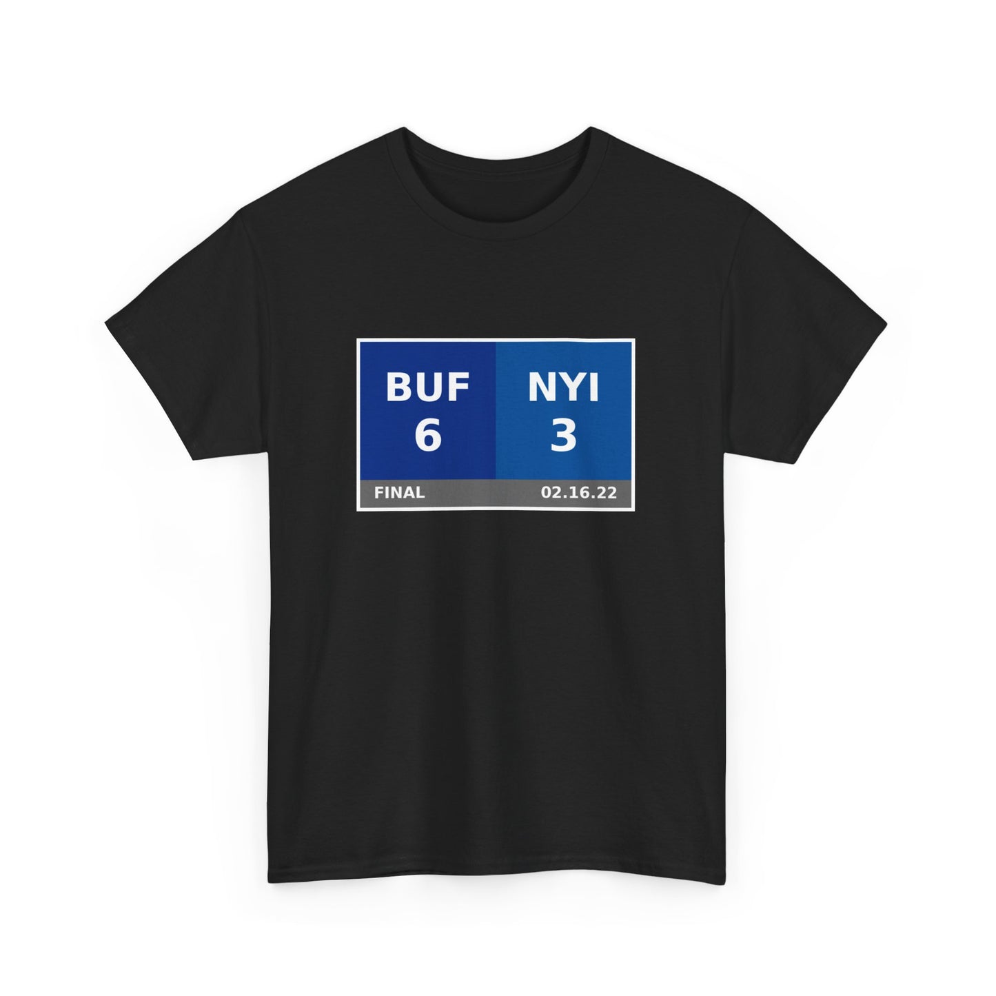 BUF vs NYI Scoreboard Tee 02.16.22