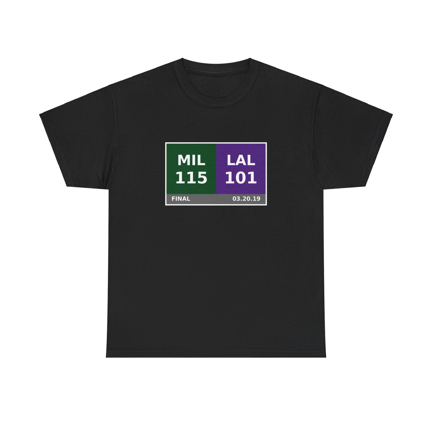 MIL vs LAL Scoreboard Tee 03.20.19