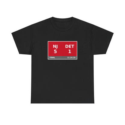 NJ vs DET Scoreboard Tee 11.24.19