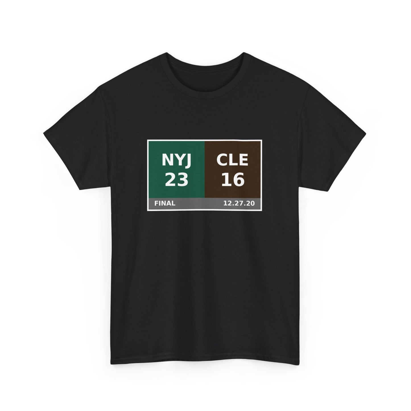 NYJ vs CLE Scoreboard Tee 12.27.20