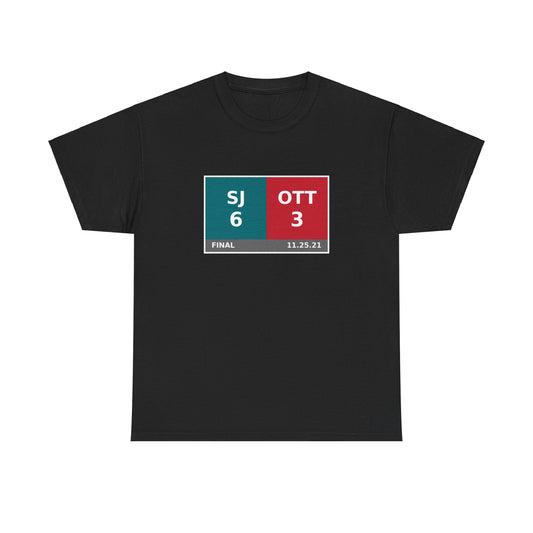 SJ vs OTT Scoreboard Tee 11.25.21