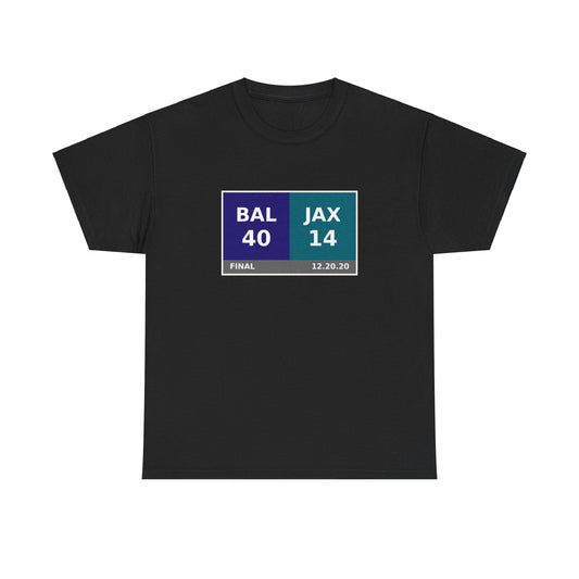 BAL vs JAX Scoreboard Tee 12.20.20