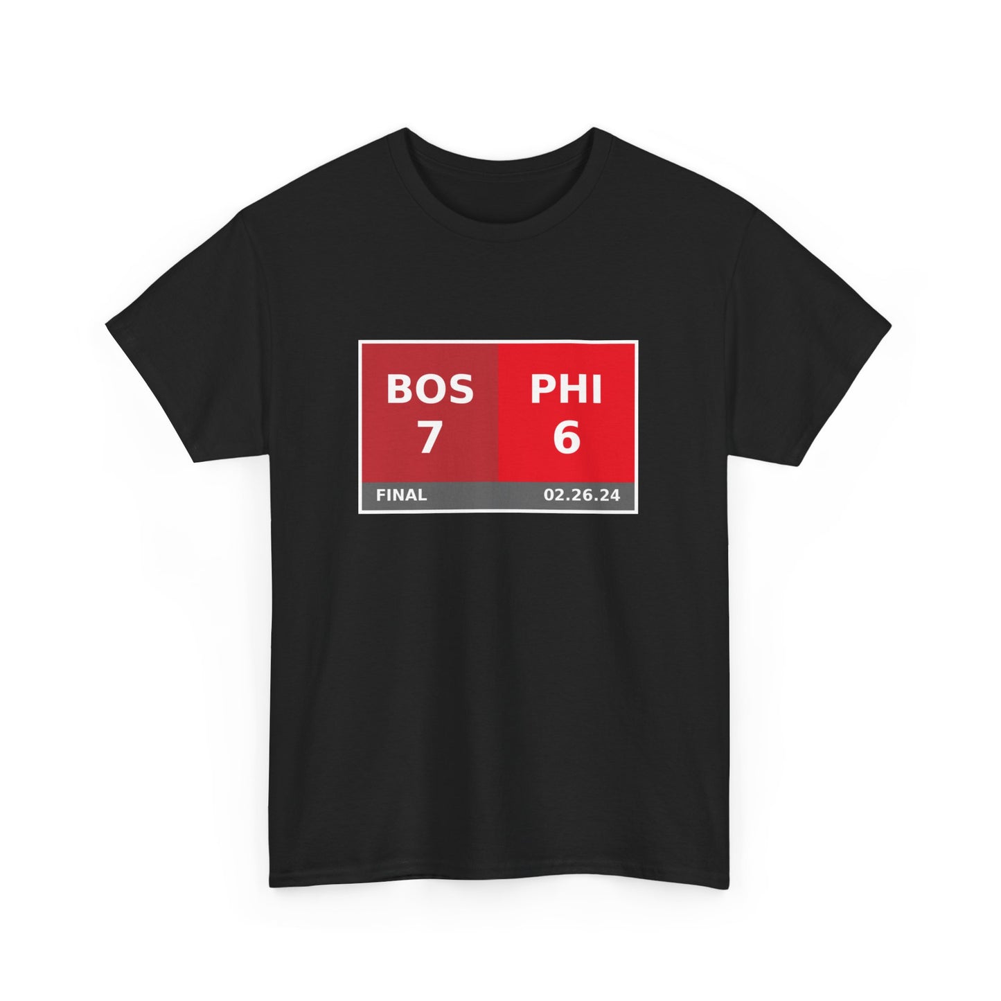 BOS vs PHI Scoreboard Tee 02.26.24