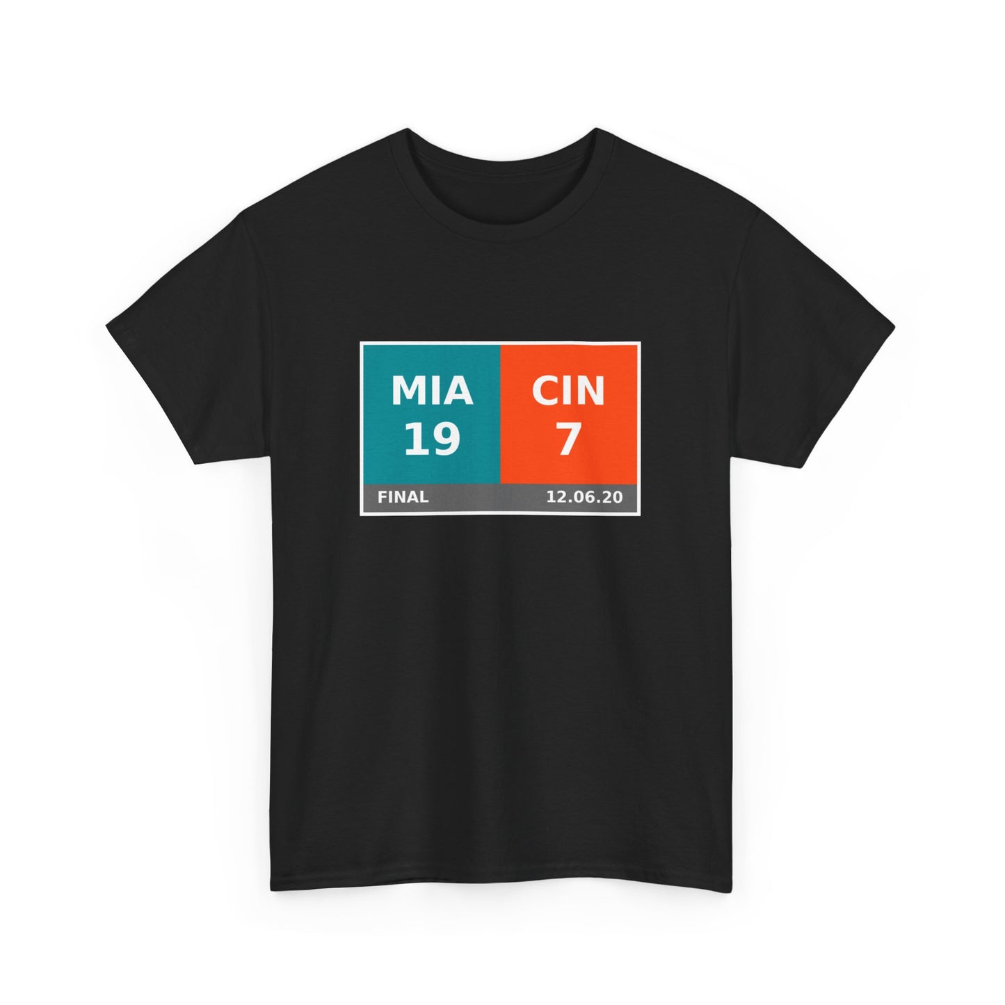 MIA vs CIN Scoreboard Tee 12.06.20