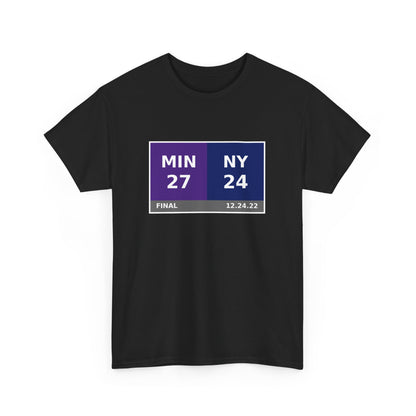 MIN vs NY Scoreboard Tee 12.24.22