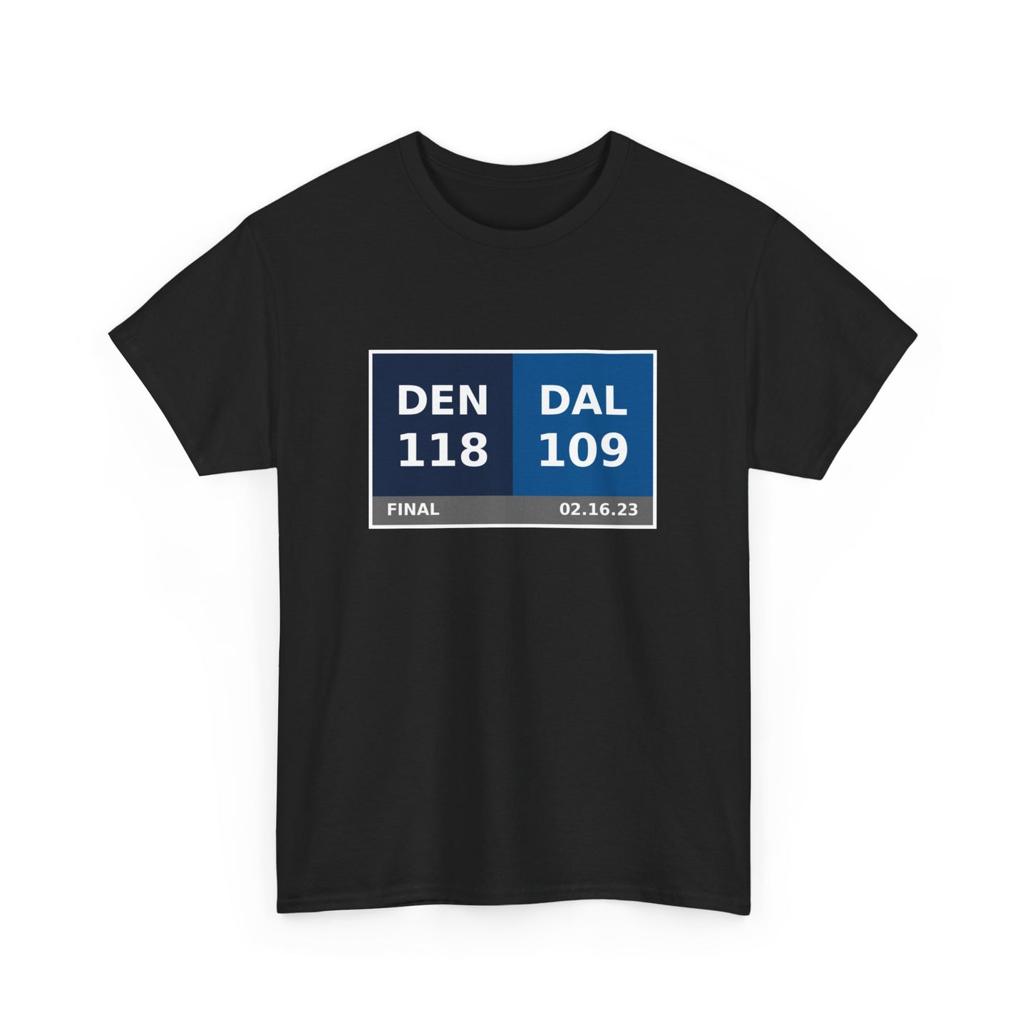 DEN vs DAL Scoreboard Tee 02.16.23