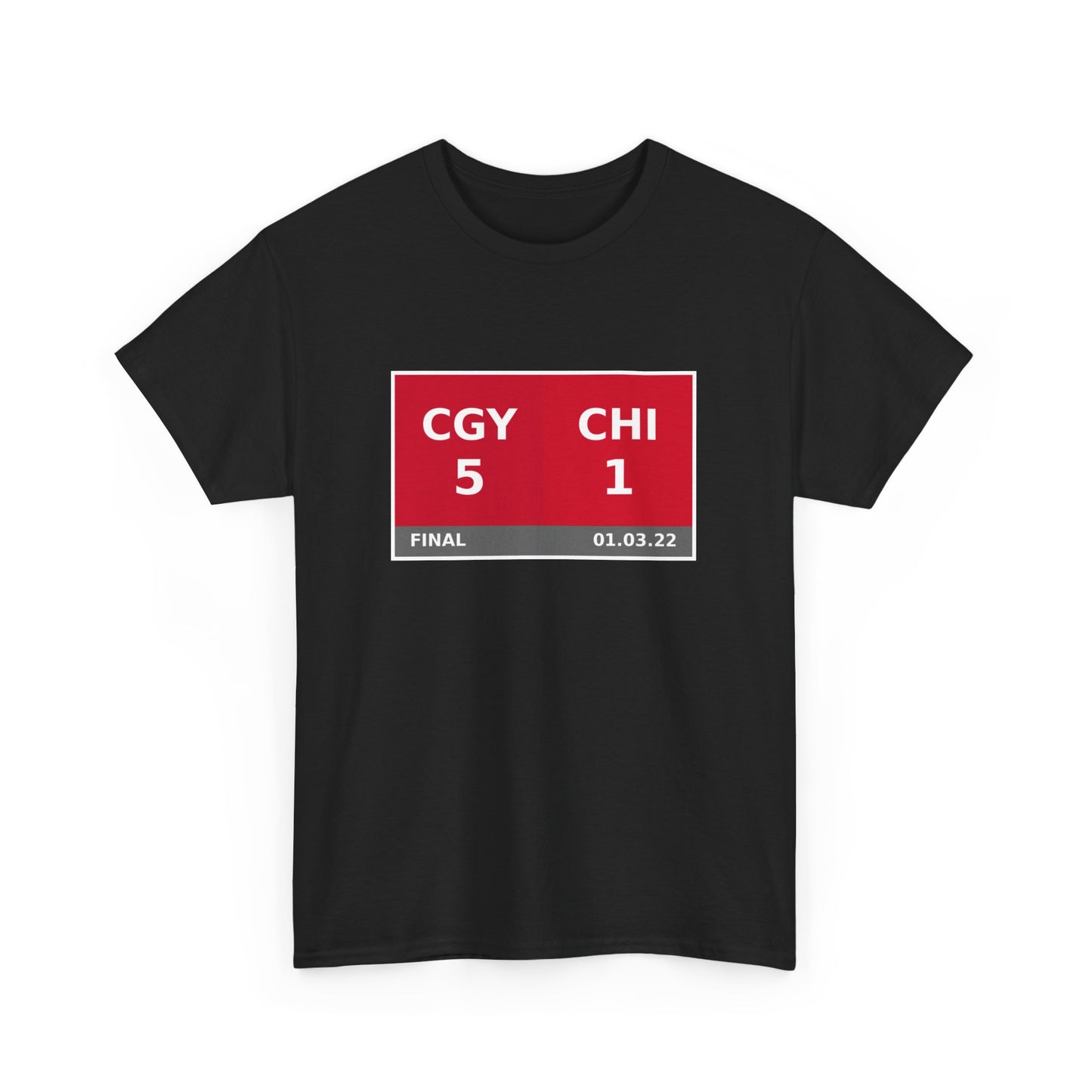 CGY vs CHI Scoreboard Tee 01.03.22