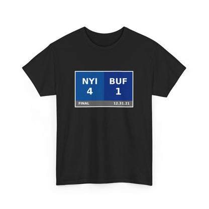 NYI vs BUF Scoreboard Tee 12.31.21